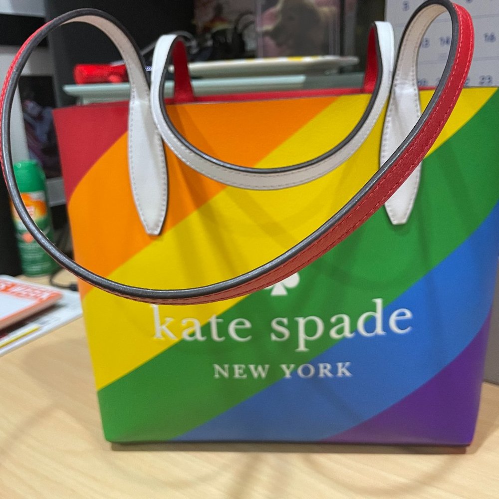 KATE SPADE RAINBOW TOTE-AUTHENTIC